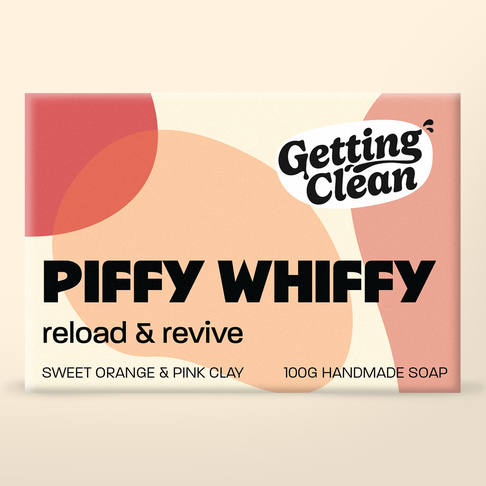 PIFFY WHIFFY: SWEET ORANGE & PINK CLAY SOAP