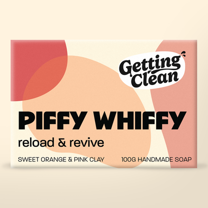 PIFFY WHIFFY: SWEET ORANGE & PINK CLAY SOAP
