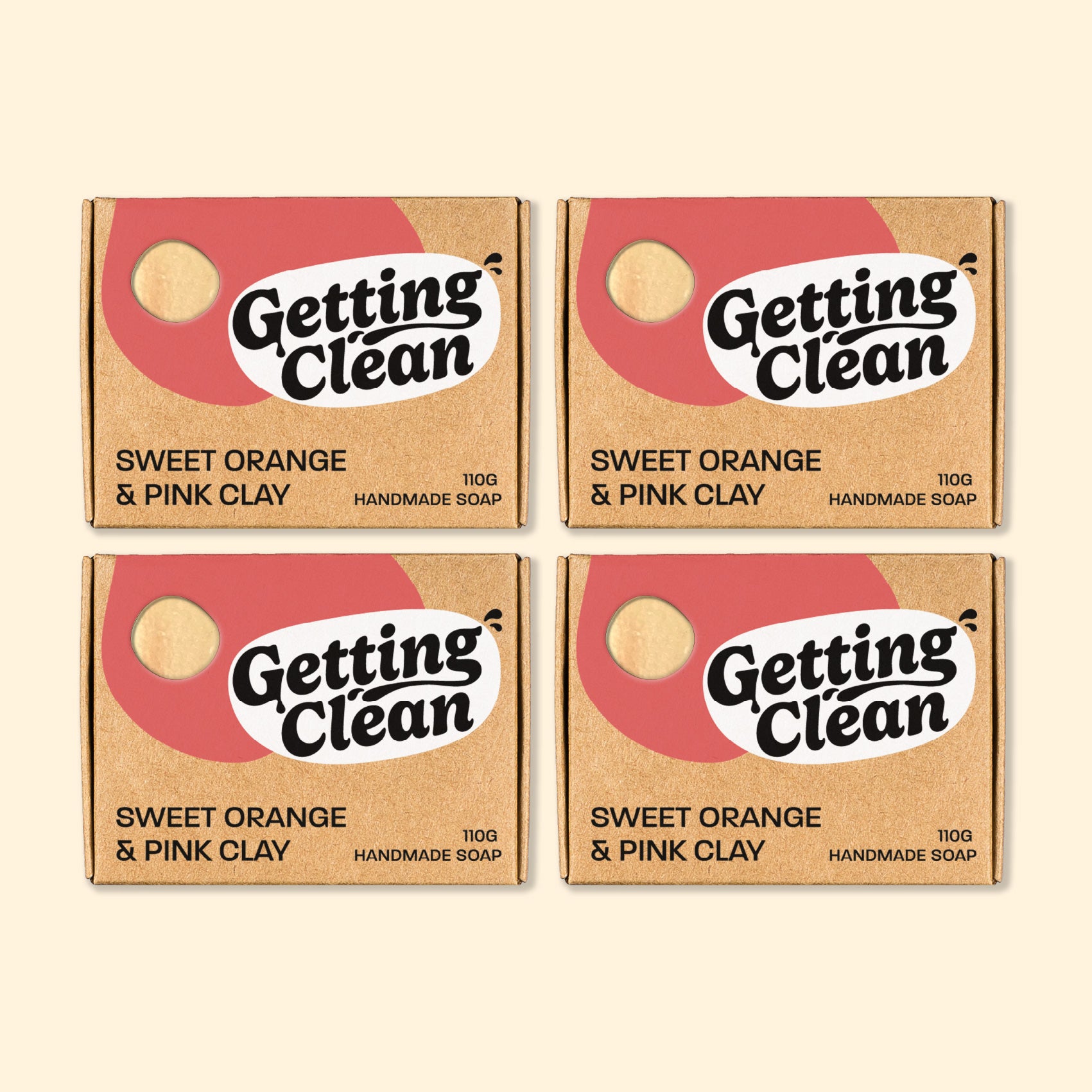 Sweet Orange & Pink Clay
